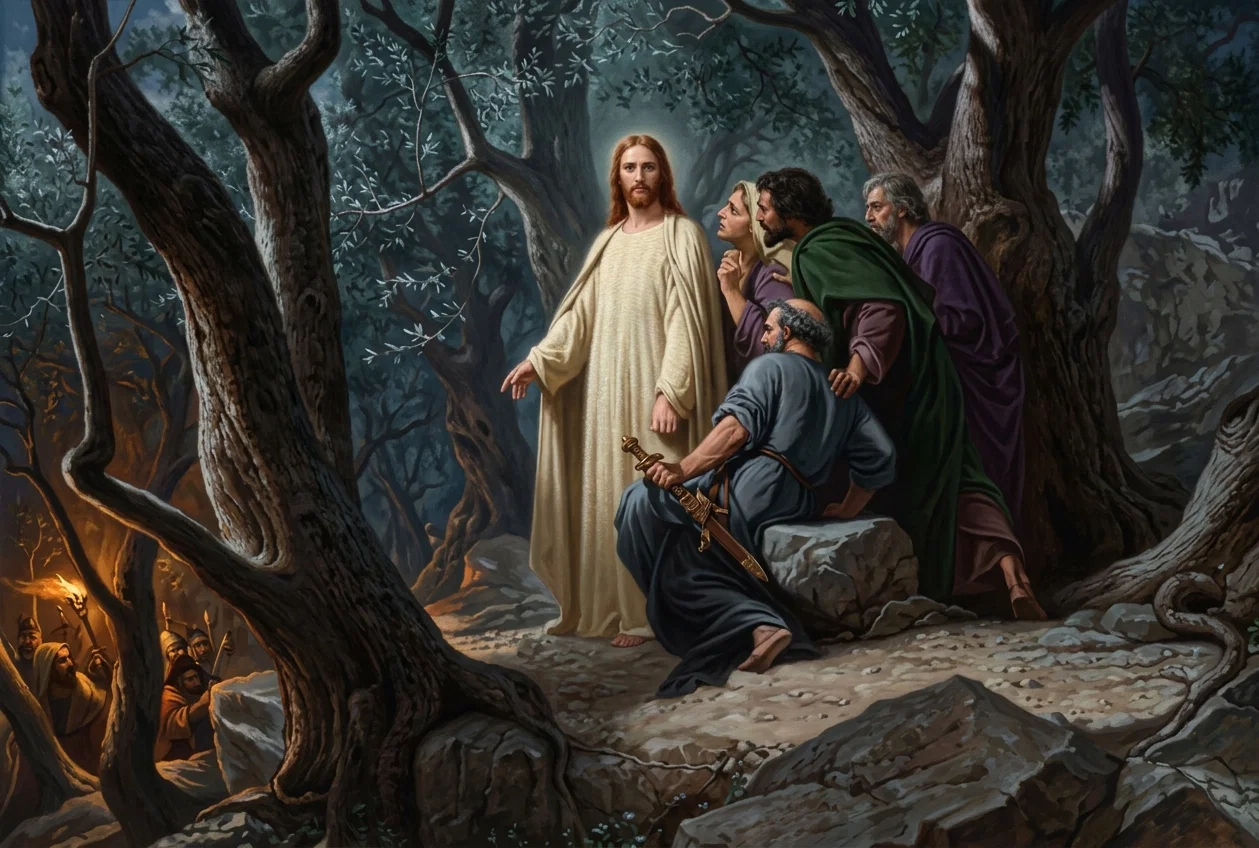 “The Garden of Gethsemane, where the world’s Redeemer suffered superhuman agony when the sins of the whole world were rolled upon Him”