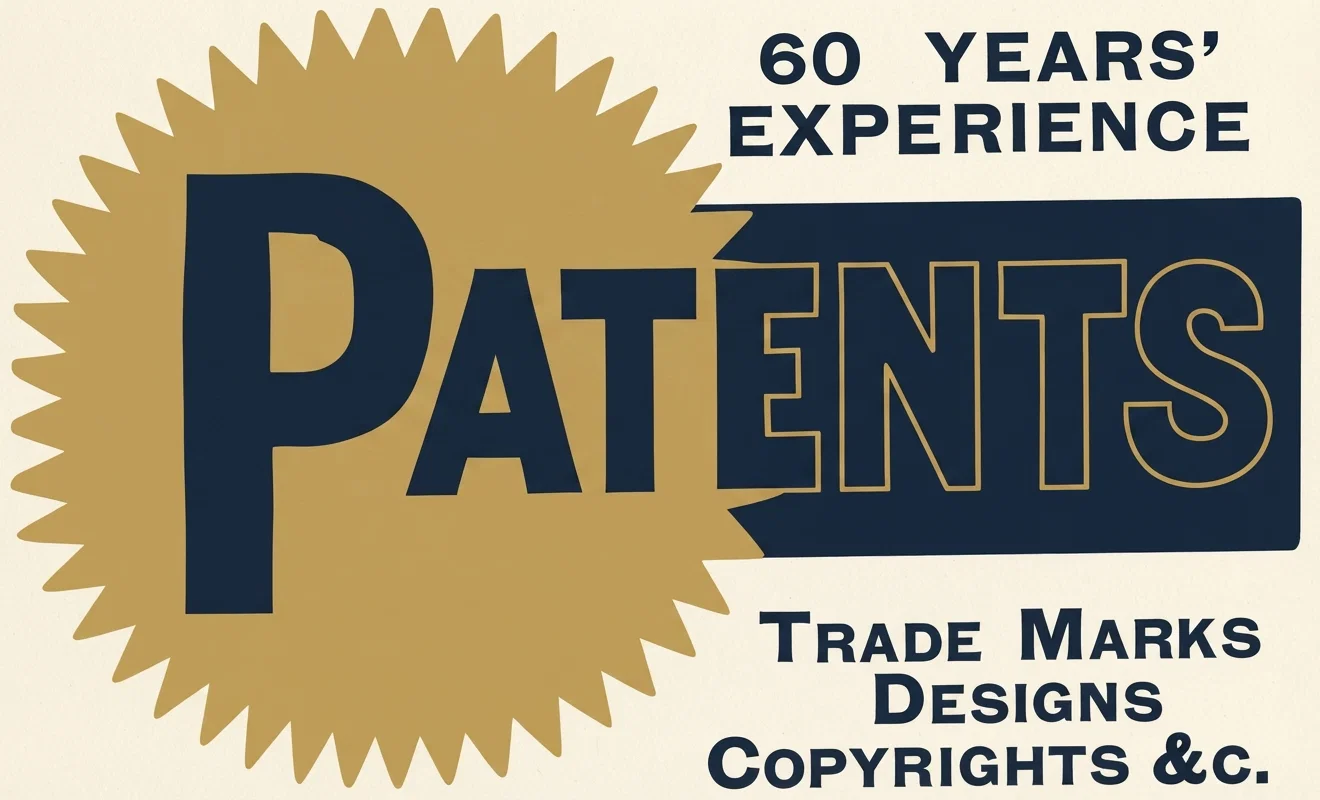 60 YEARS' EXPERIENCE PATENTS TRADE MARKS DESIGNS COPYRIGHTS &c. Anyone sending a sketch and description may