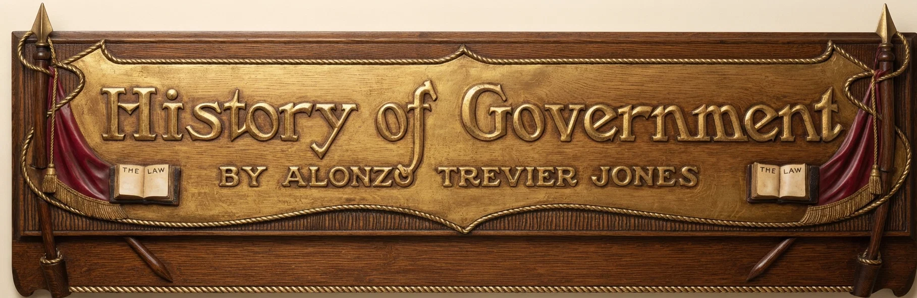 History of Government BY ALONZO TREVIER JONES AUTHOR OF "TWO REPUBLICS," "EMPIRES OF THE BIBLE," "GREAT EMPIRES OF PROPHECY," ECCLESIASTICAL EMPIRE," ETC.