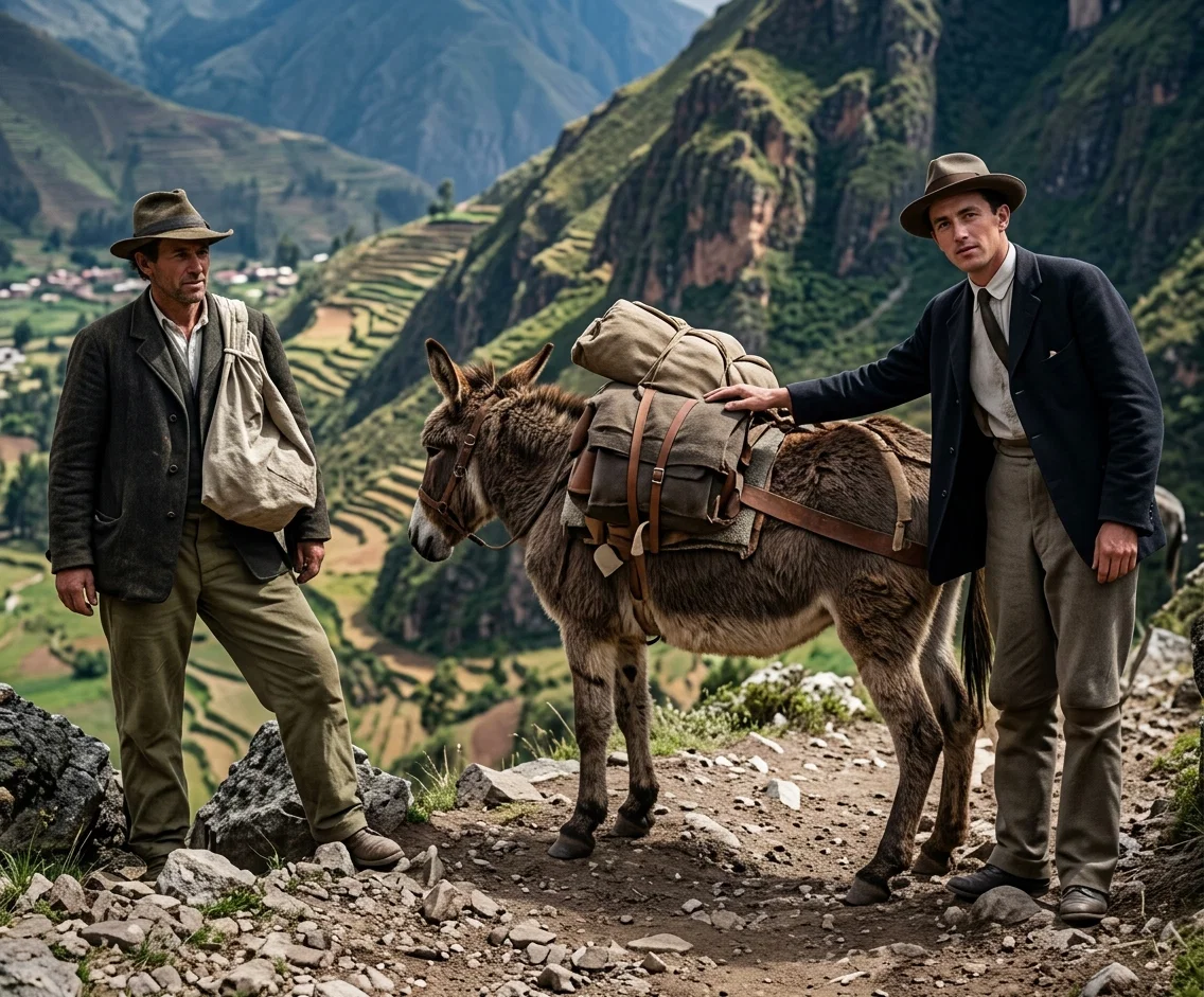 BRETHREN MAXWELL AND STAUFER EN ROUTE TO LANCA, PERU