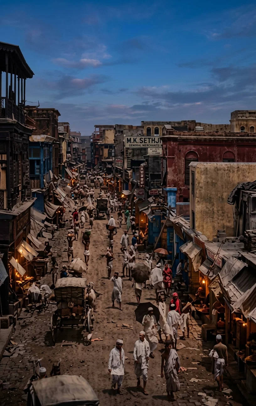 Calcutta, Burra Bazaar.