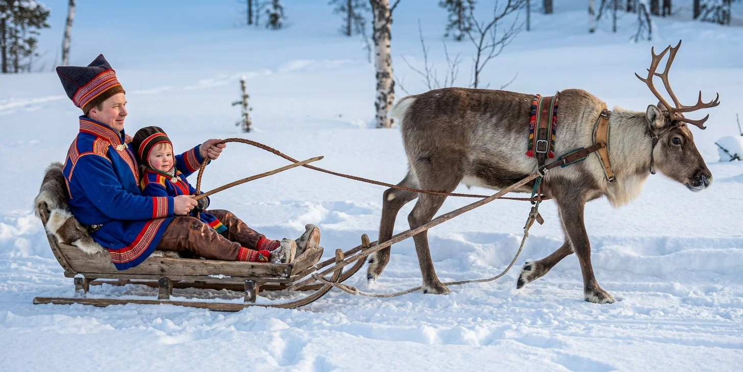 Sleigh Riding in Lapland