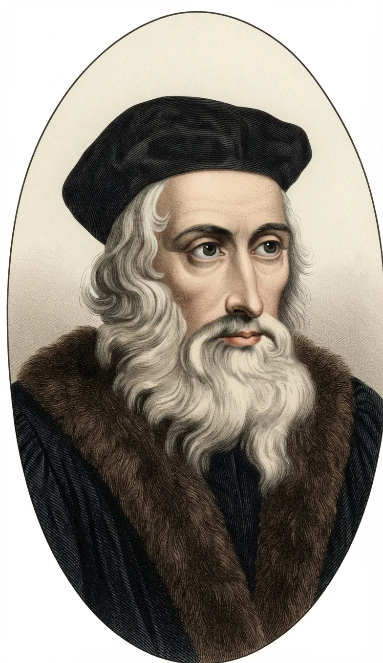 John Wyclif, whose writings were among the first disturbers of the Papacy. He is called "The Morning Star of the Reformation."