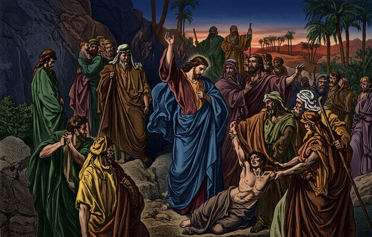 CHRIST CASTING OUT A DEVIL
