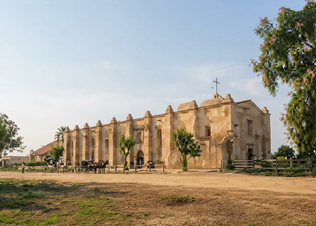 San Gabriel Mission, near Los Angeles.