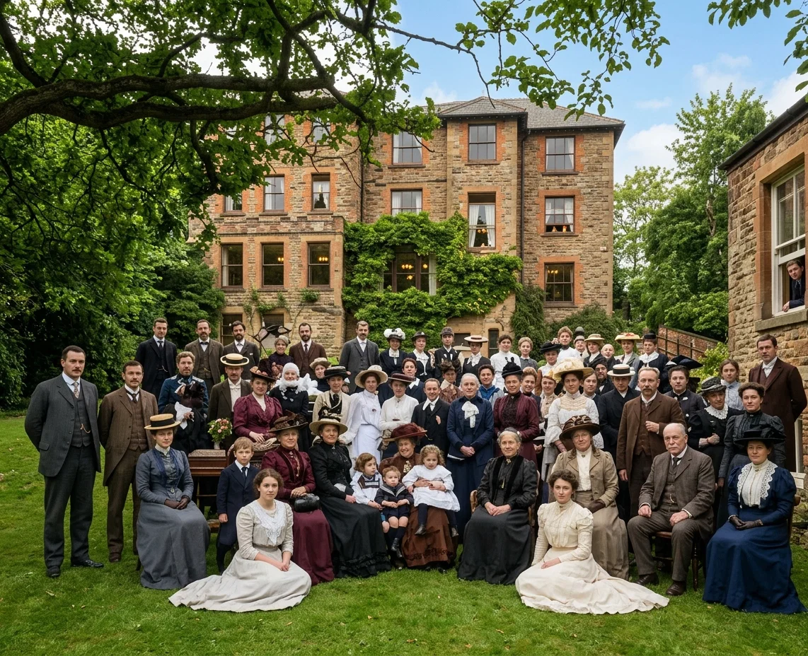 ON THE LAWN OF THE LEICESTER SANITARIUM