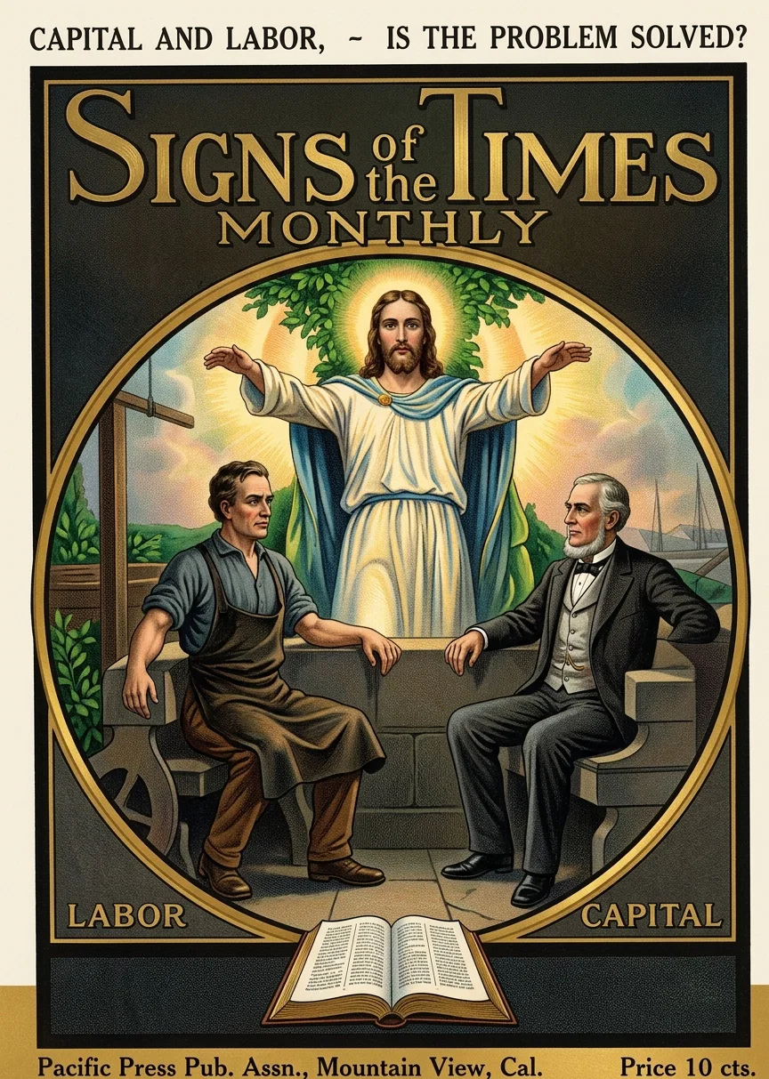 FACSIMILE OF COVER PAGE. ORIGINAL PRINTED AS A THREE-COLOR HALF-TONE
