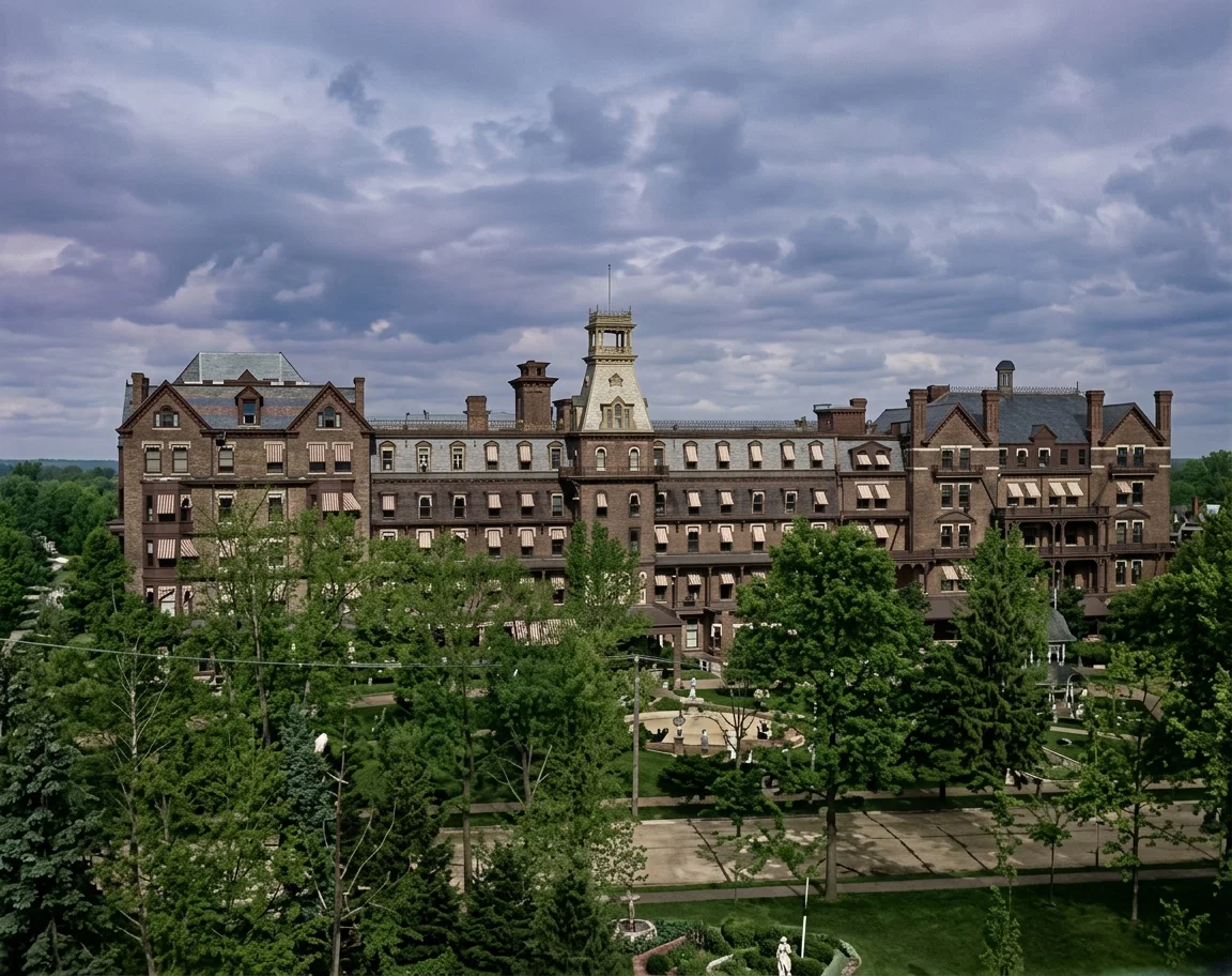 MEDICAL AND SURGICAL SANITARIUM (MAIN BUILDING), BATTLE CREEK, MICH.