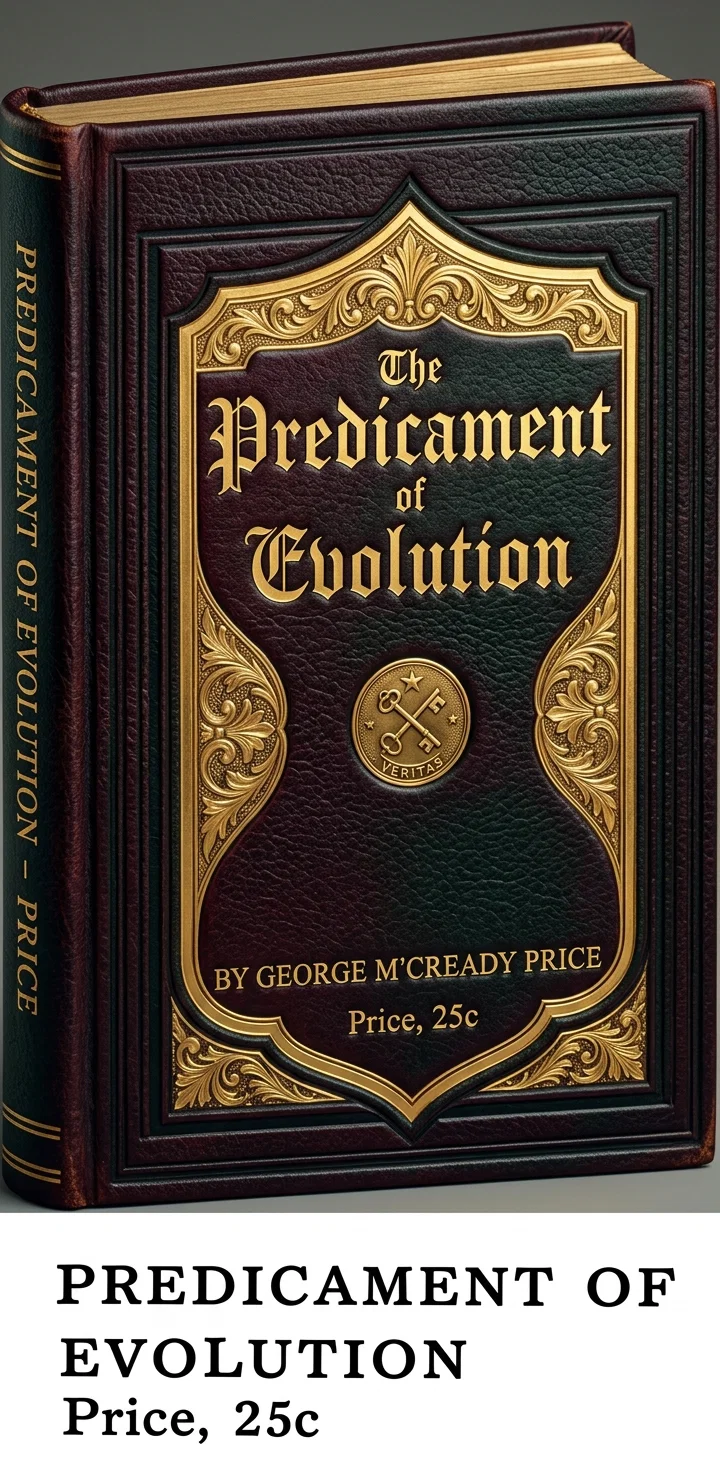 PREDICAMENT OF
EVOLUTION
Price, 25c