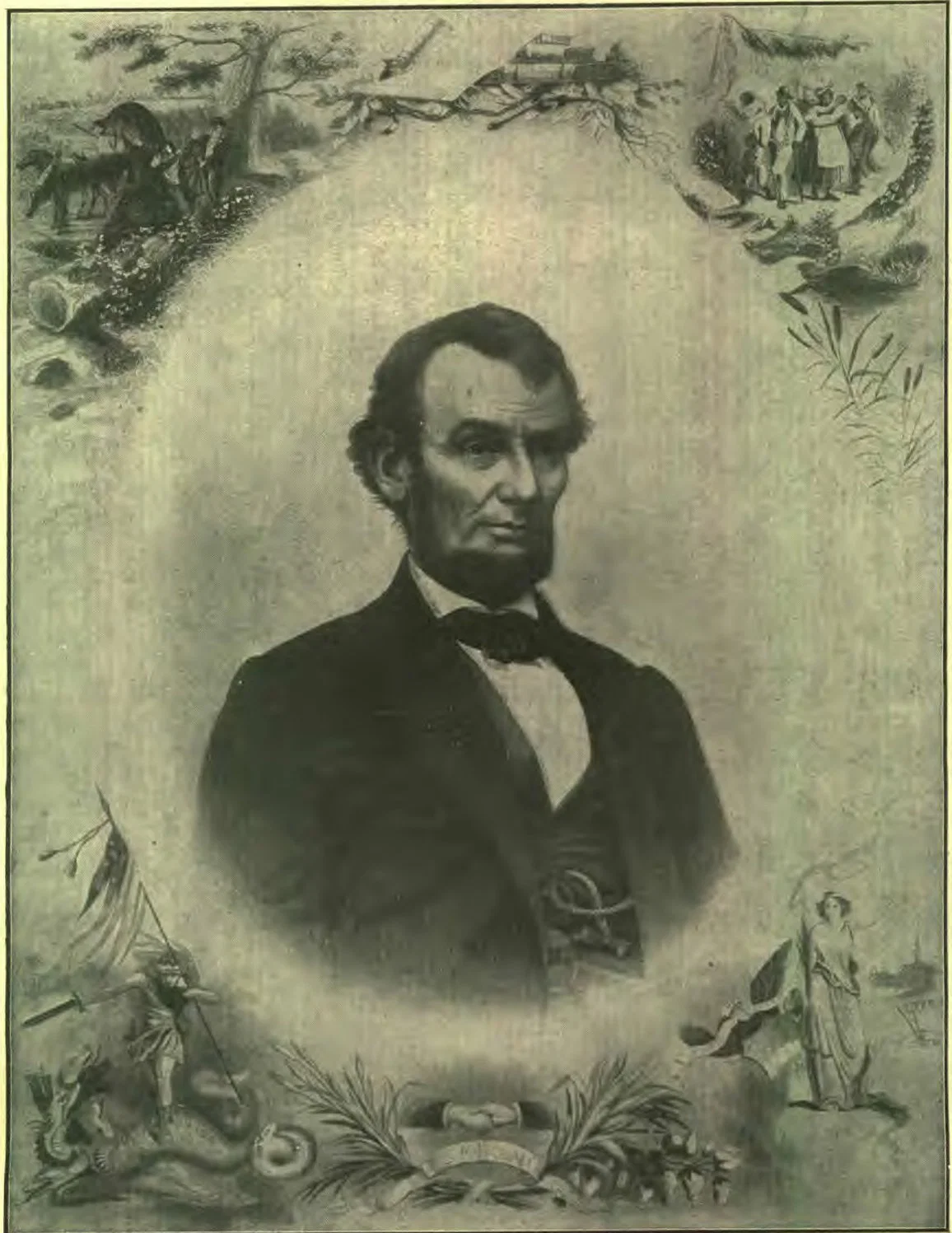 Hero and Martyr of Liberty, Lover of Mankind. President of the United States from March 4, 1861 till April 15, 1865.