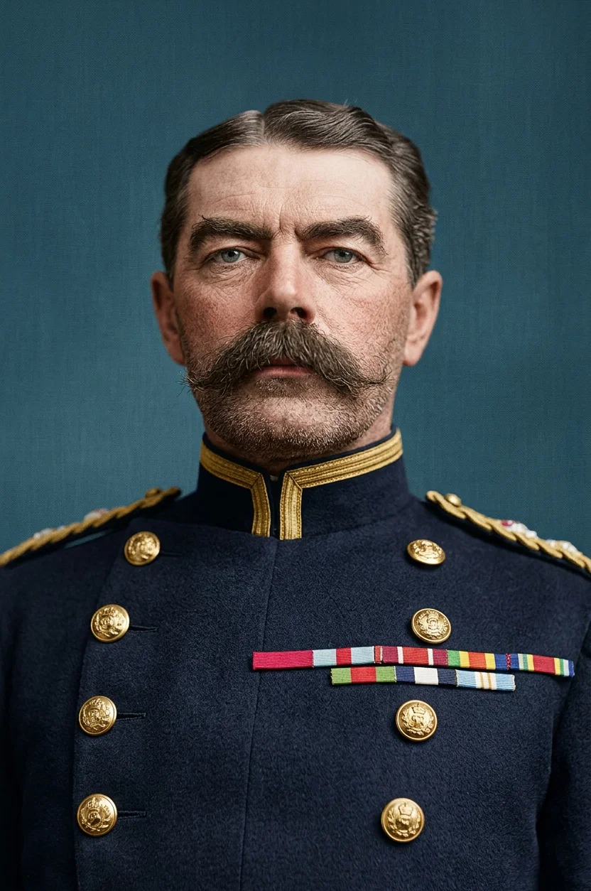 Field Marshal Viscount Kitchener, perhaps the greatest living active soldier