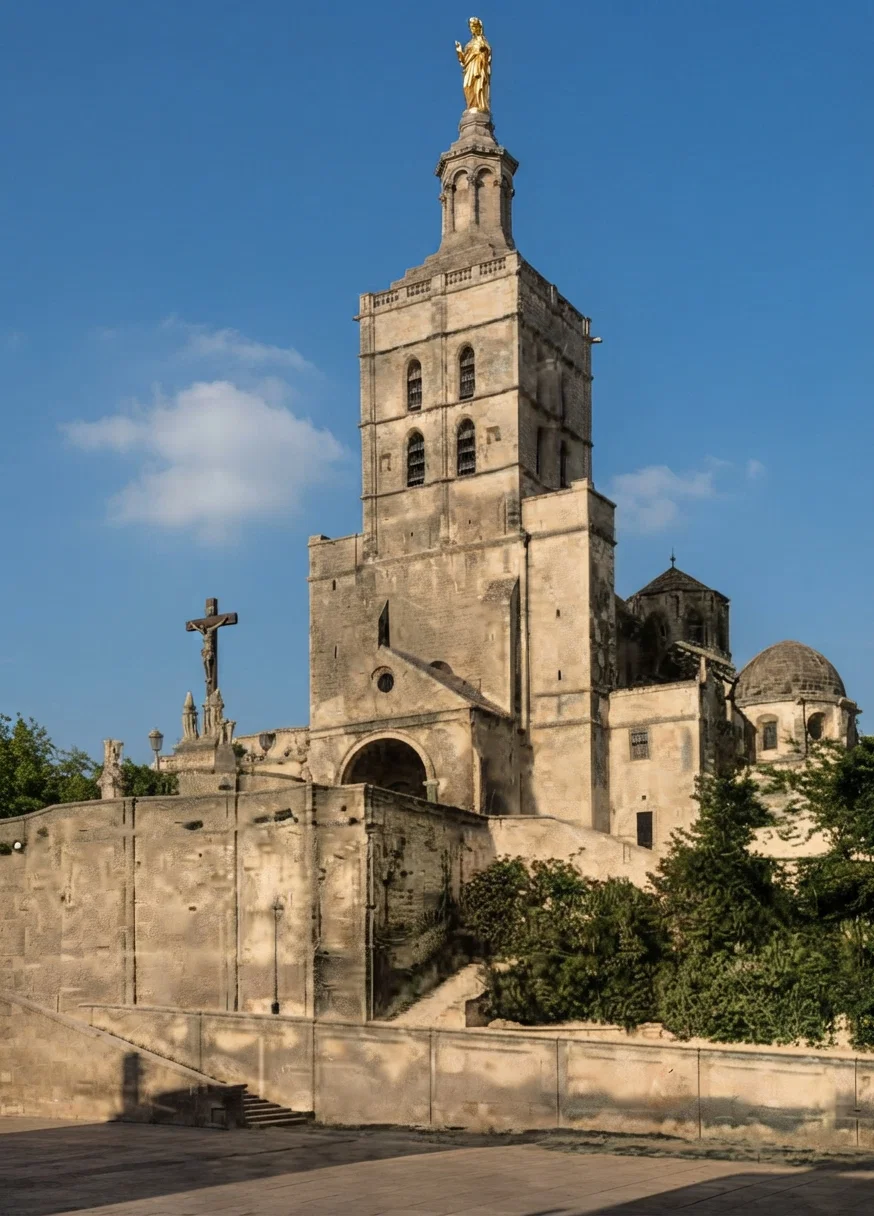 Cathedral of Notre Dame, Avignon, France.