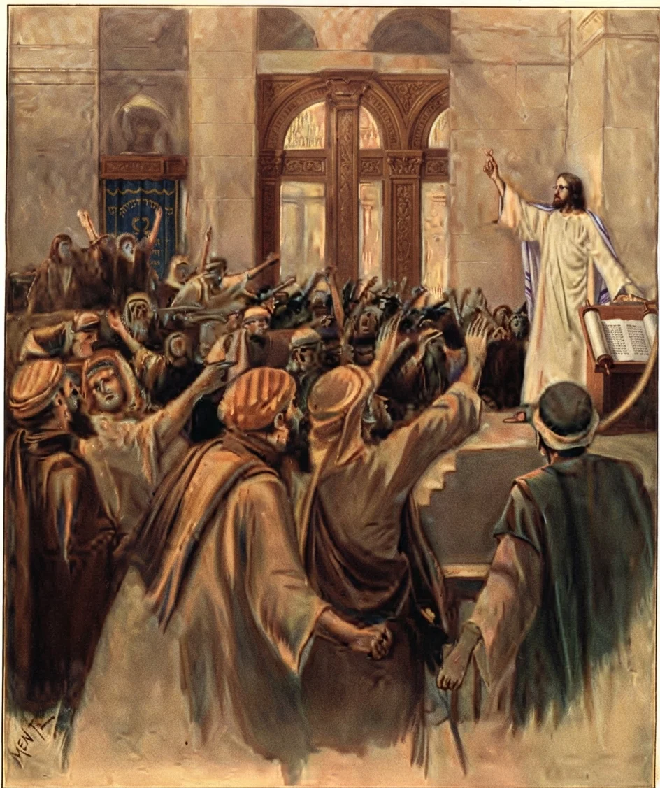Jesus in the Synagog at Nazareth.