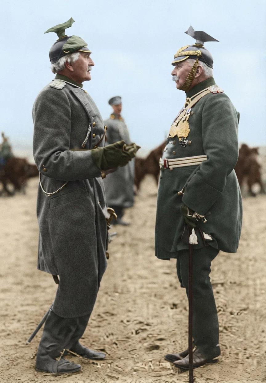 © Underwood & Underwood COUNT ZEPPELIN (RIGHT), IN CONSULTATION WITH COUNT HAESSLER