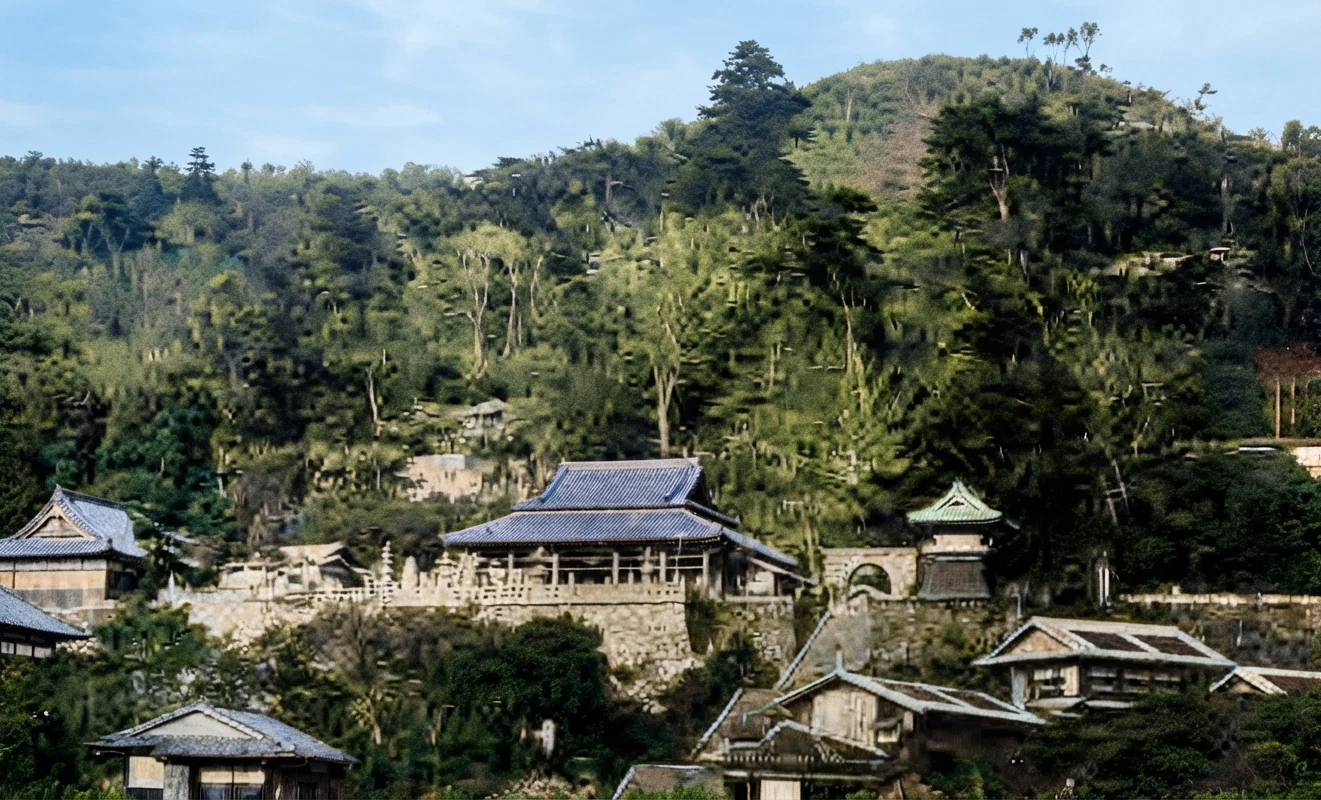 A scene near Nagasaki, Japan, already a world power as well as a continental power in the acquisition of Korea