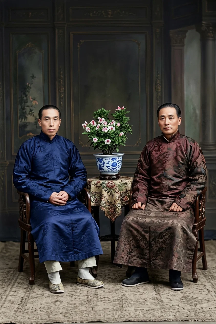 TWO COLPORTEURS IN HUPEH, CHINA