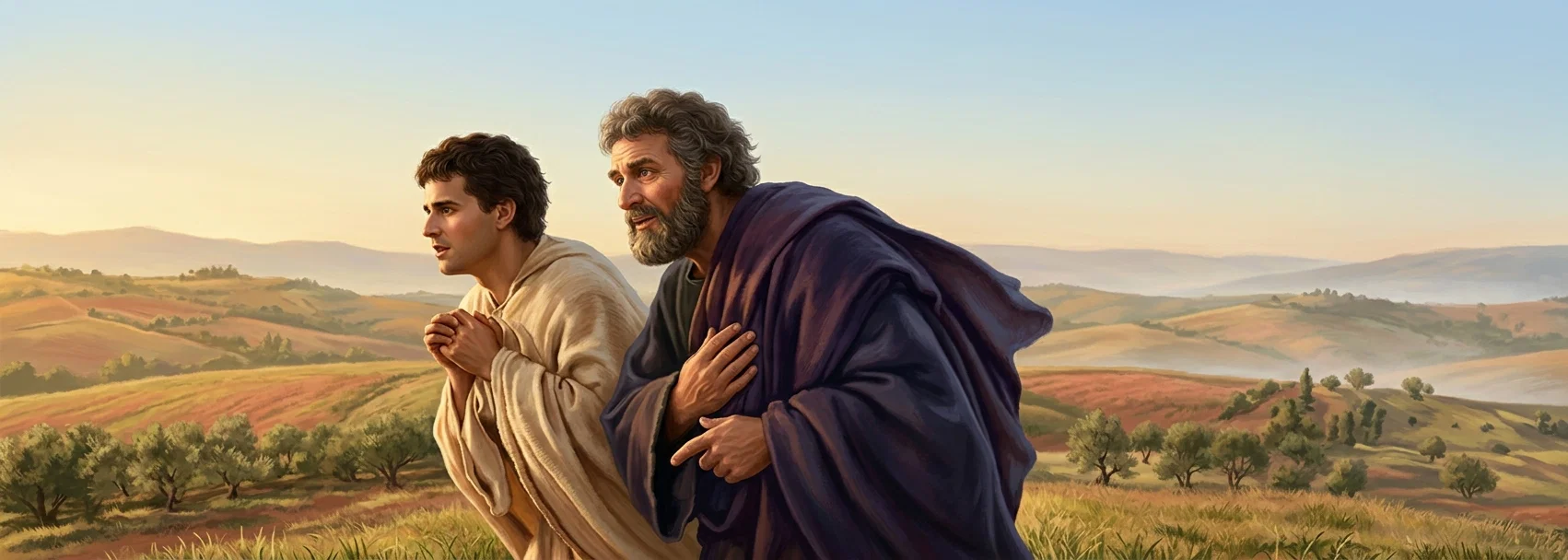 Peter and John hasten to tell the other disciples that Christ has risen. That is the message that Peter would preach to-day if he were alive and among us.