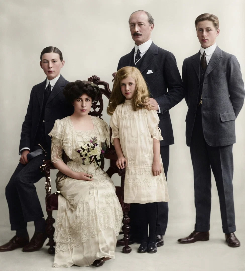 Lord and Lady Charles Hardinge and Family