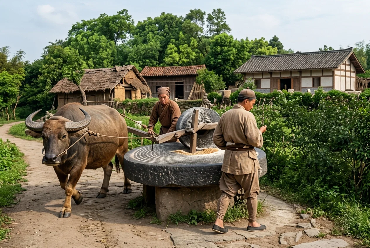 A CHINESE FLOUR MILL