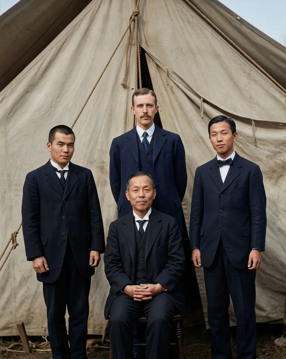 TENT WORKERS IN JAPAN