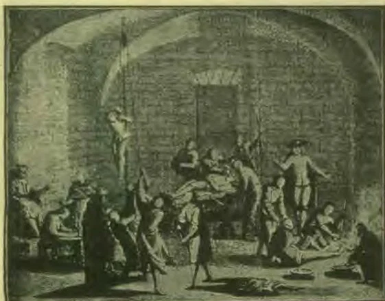 The Tortures of the Inquisition.—An Engraving of the Time.