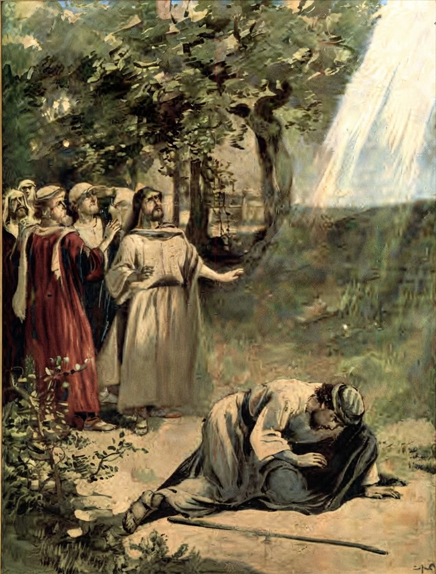As he journeyed, he came near Damascus; and suddenly there shined round about him a light from heaven; and he fell to the earth, and heard a voice saying unto him, Saul, Saul, why persecutest thou Me?