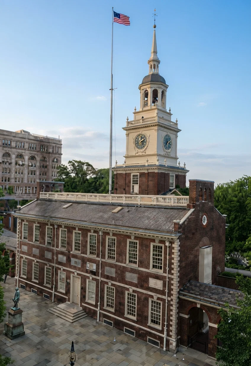 Independence Hall, Philadelphia. (Front view.)