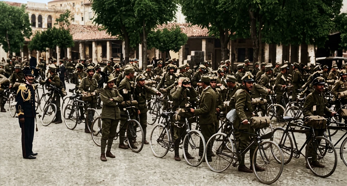 CYCLE CORPS OF YOUNG MEN IN THE ITALIAN ARMY