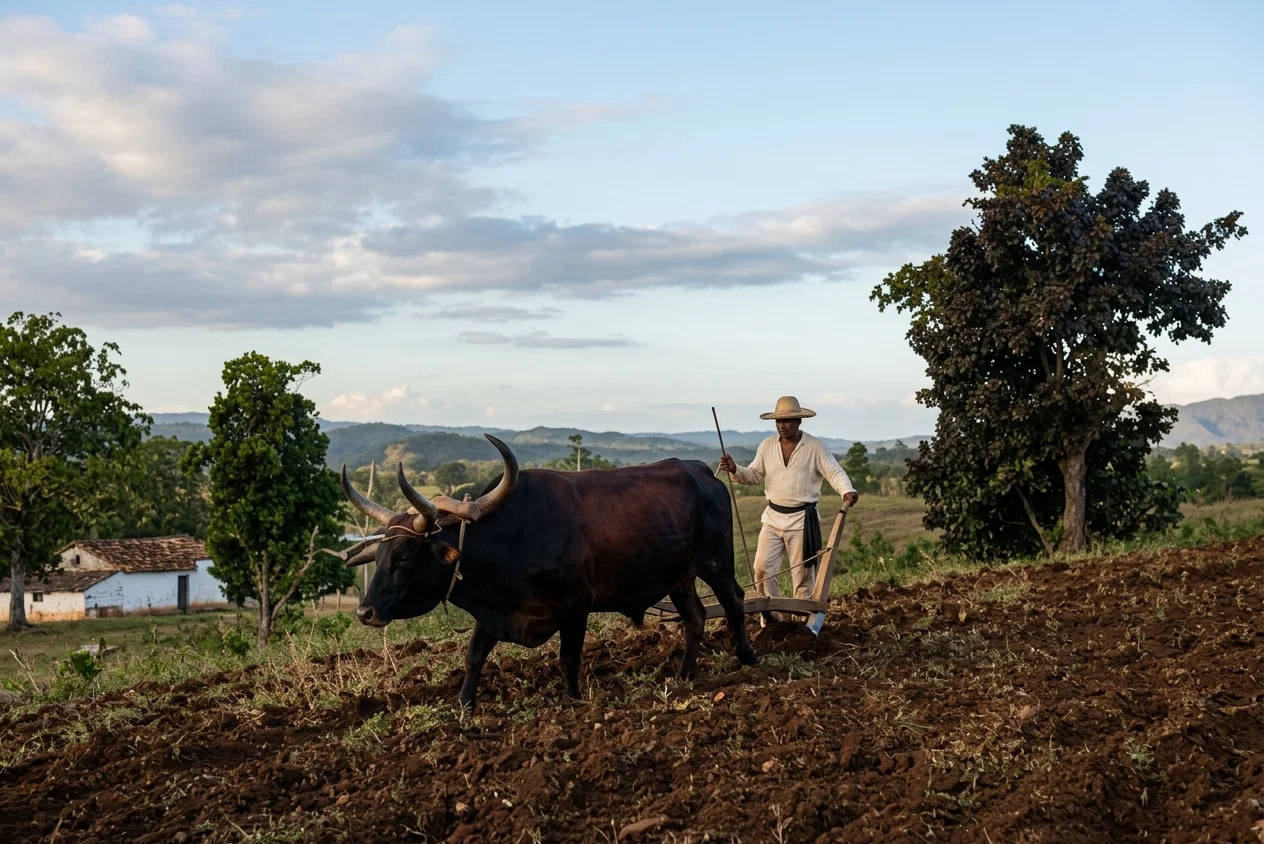 PLOWING IN CUBA