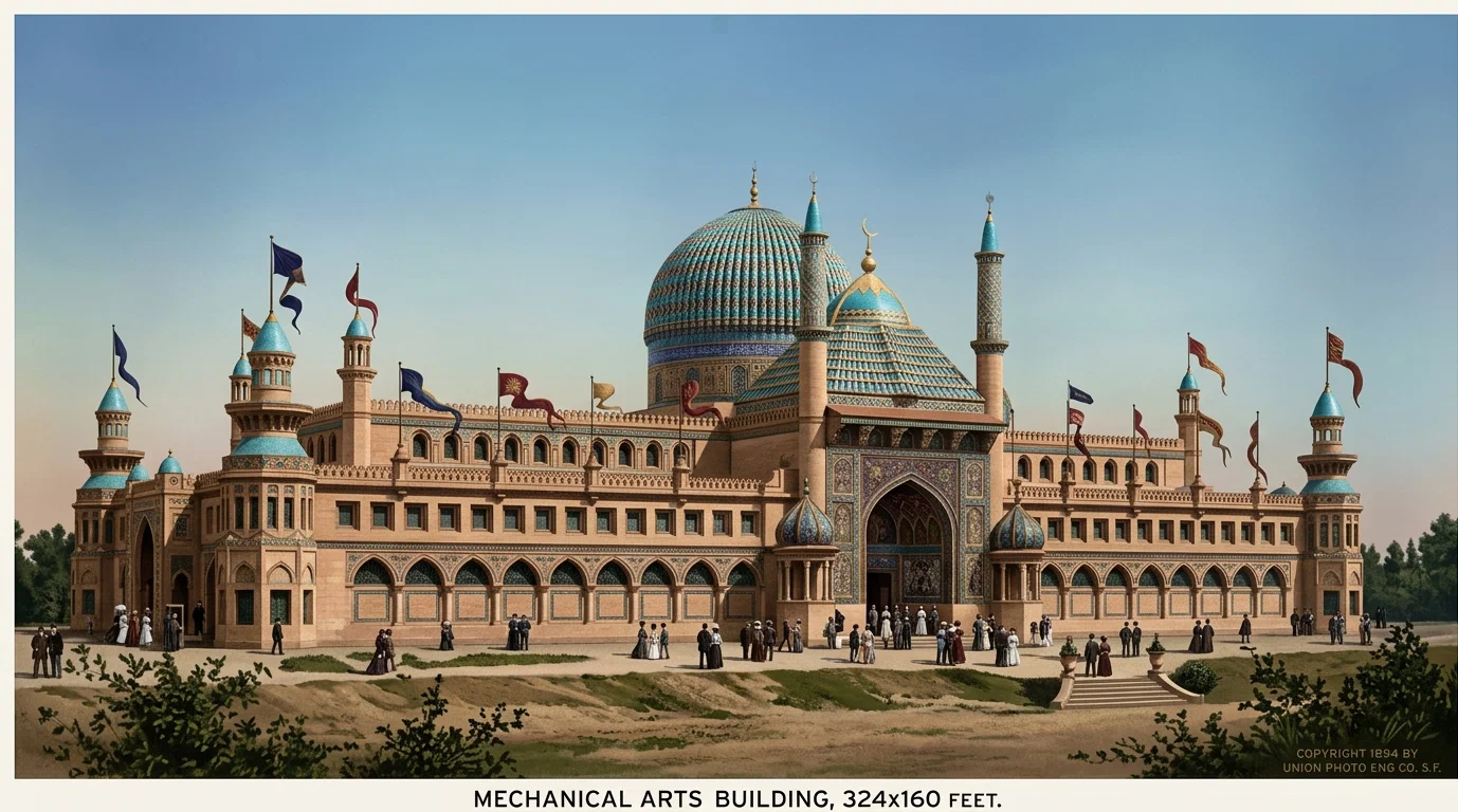 MECHANICAL ARTS BUILDING, 324x160 FEET.