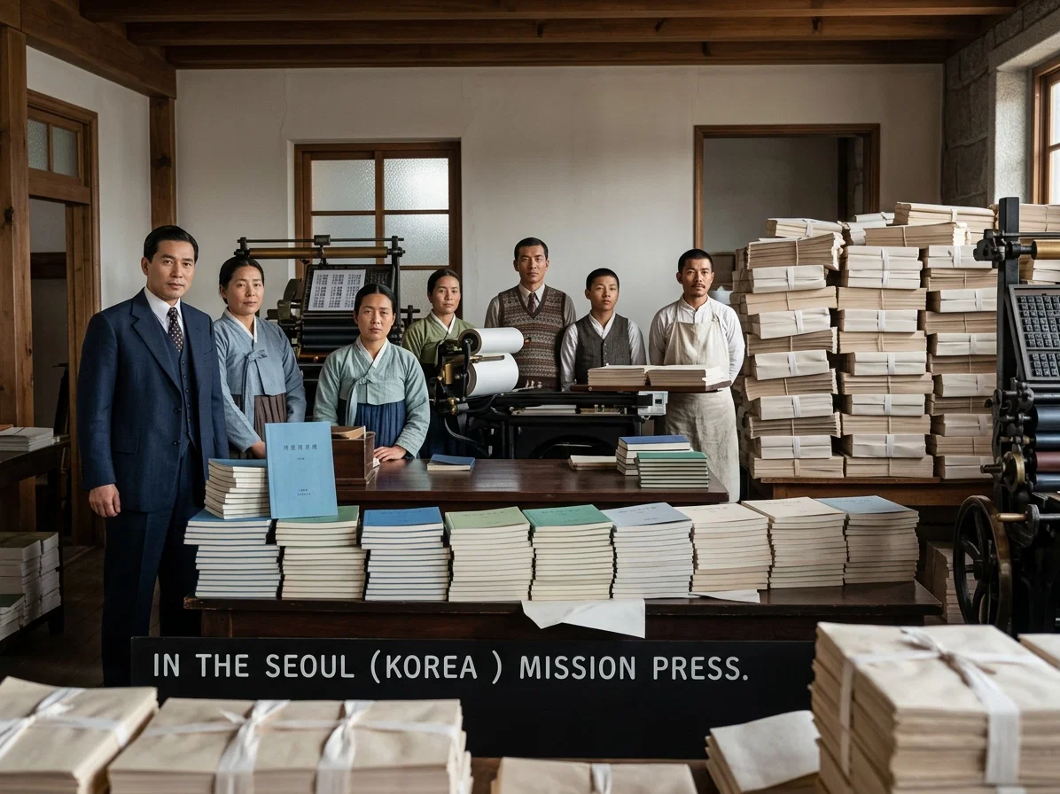 IN THE SEOUL (KOREA) MISSION PRESS.