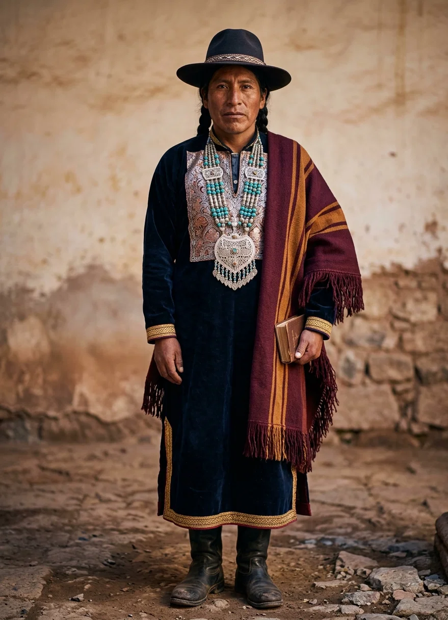 NATIVE INDIAN OF POTOSI, BOLIVIA