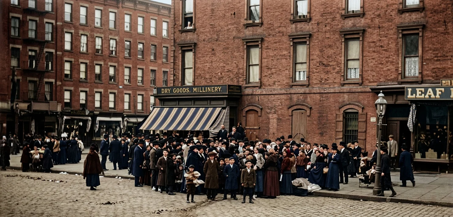 BROTHER S. HALUSIC, HOLDING A STREET MEETING AMONG THE SLAVIC-BOHEMIANS, IN NEW YORK CITY