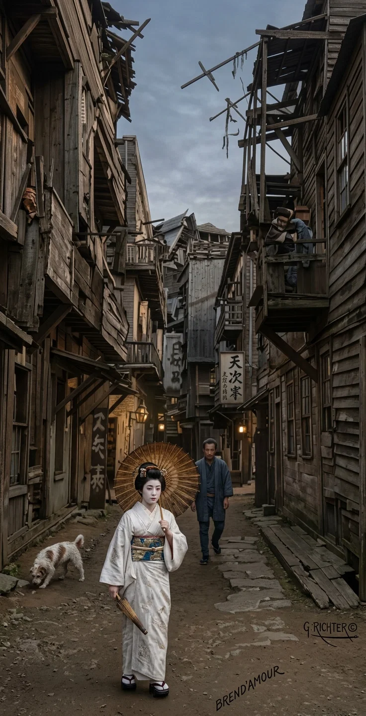 A STREET SCENE IN YOKOHAMA, JAPAN.
