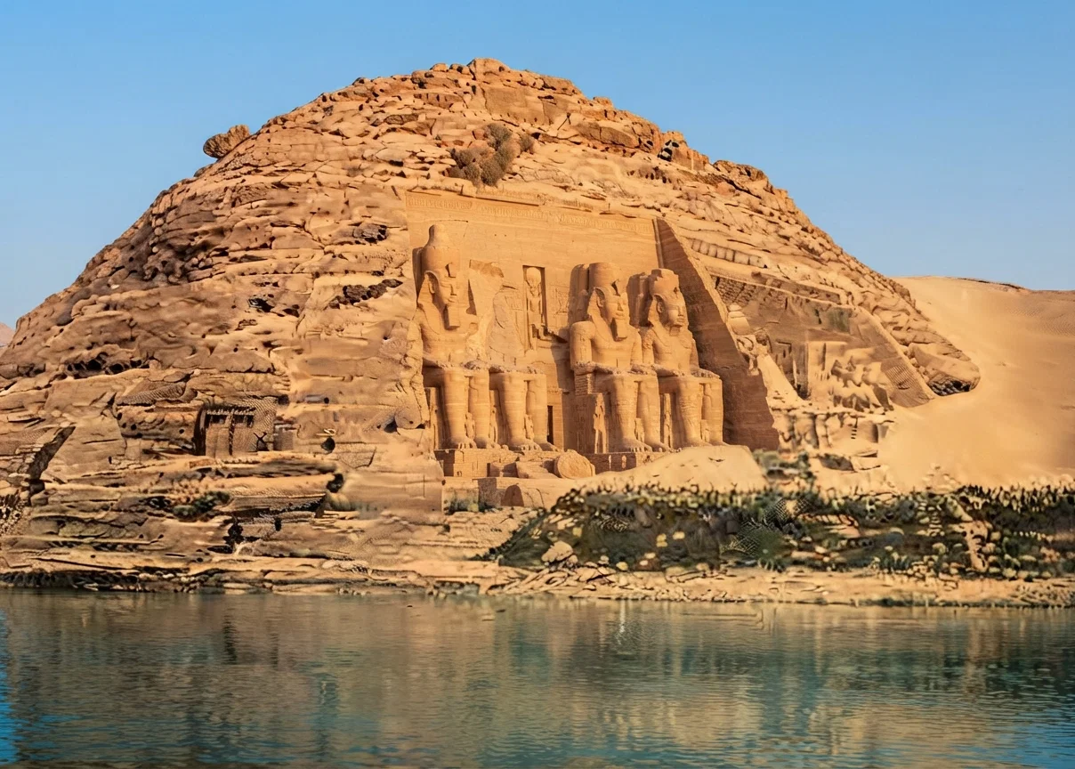 Great Rock-Temple at Ipsambul, Egypt.