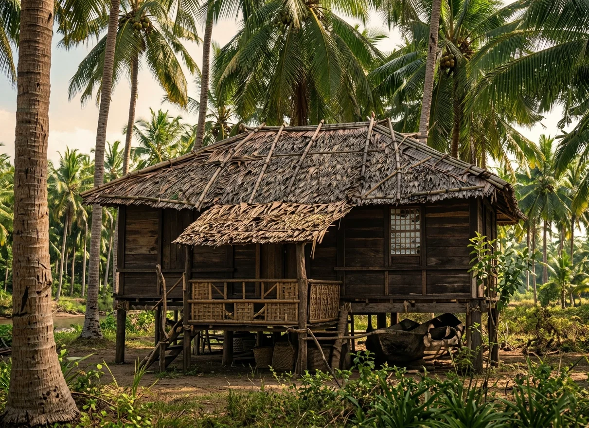 NATIVE HOUSE ON RIVER
TRAVELERS’ PALMS
NATIVE HOUSE ON LAND