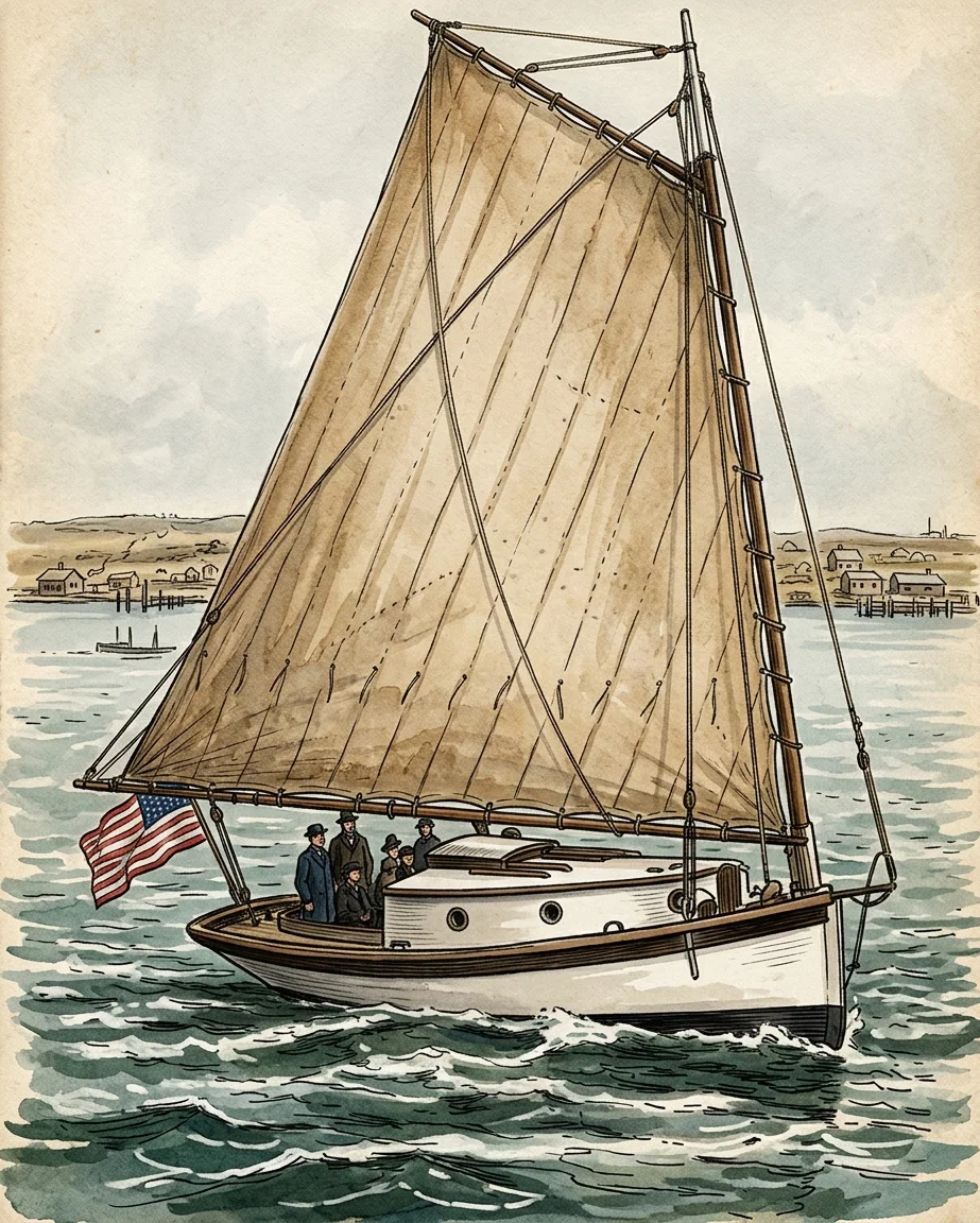 “The Sentinel” under Sail.