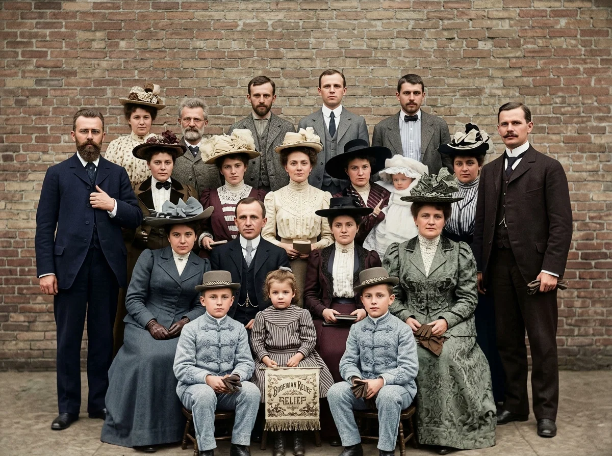 GROUP OF SLAVIC-BOHEMIAN BELIEVERS IN NEW YORK CITY