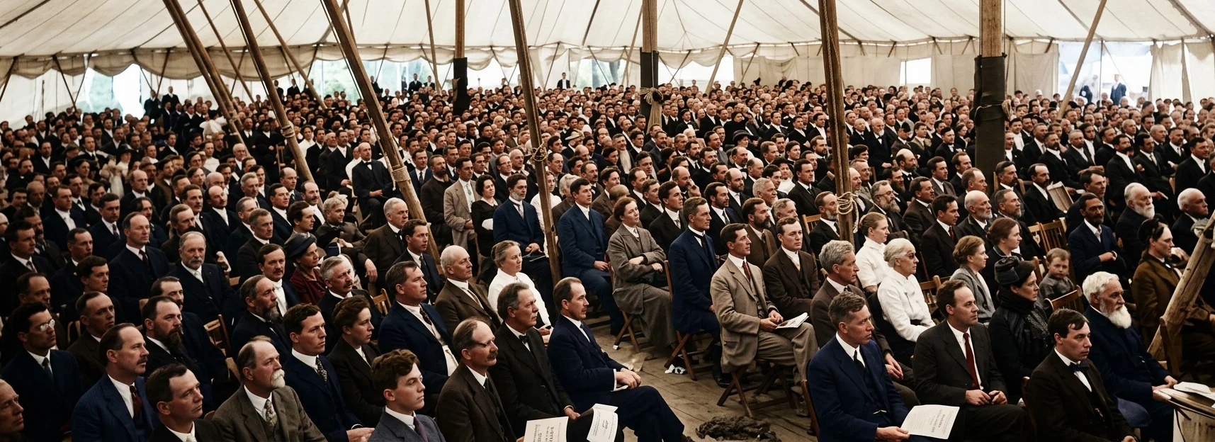 View in big assembly tent of the Seventh-day Adventist General Conference, Washington, D. C.