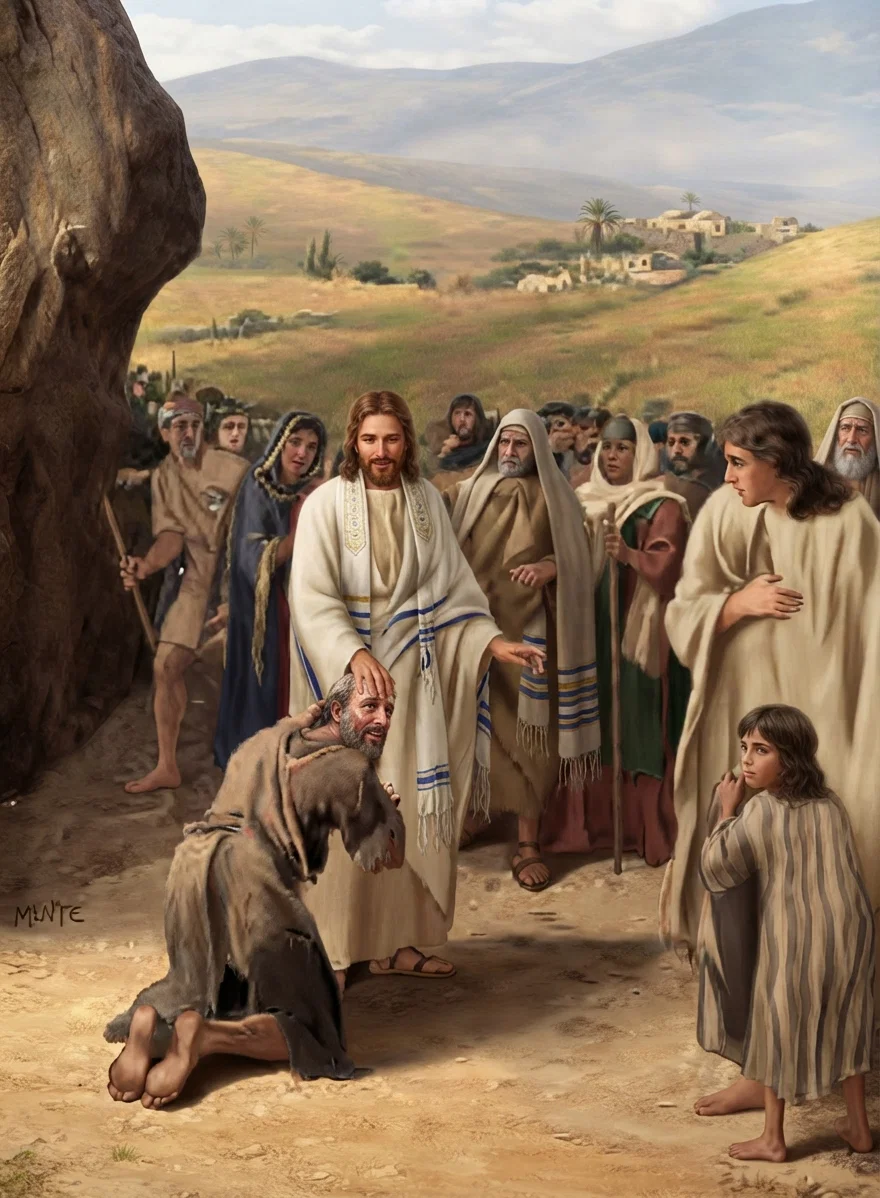 Jesus put forth His hand, and touched him, saying, I will; be thou clean. And immediately his leprosy was cleansed.