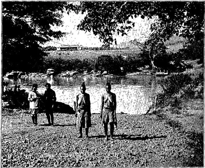 NATAL RIVER, WITH FARMHOUSE AND ORCHARD
IN DISTANCE