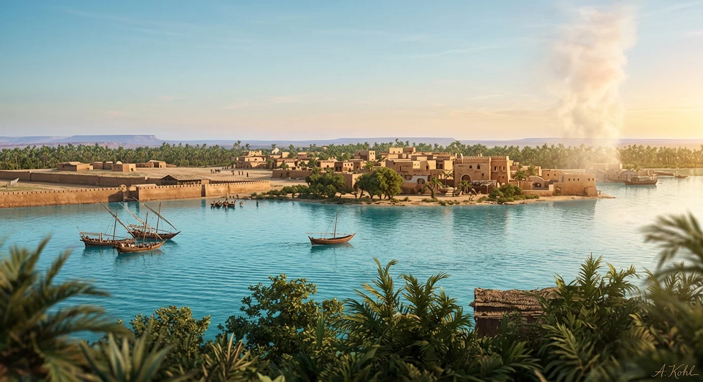 An Arab Village in Abyssinia.