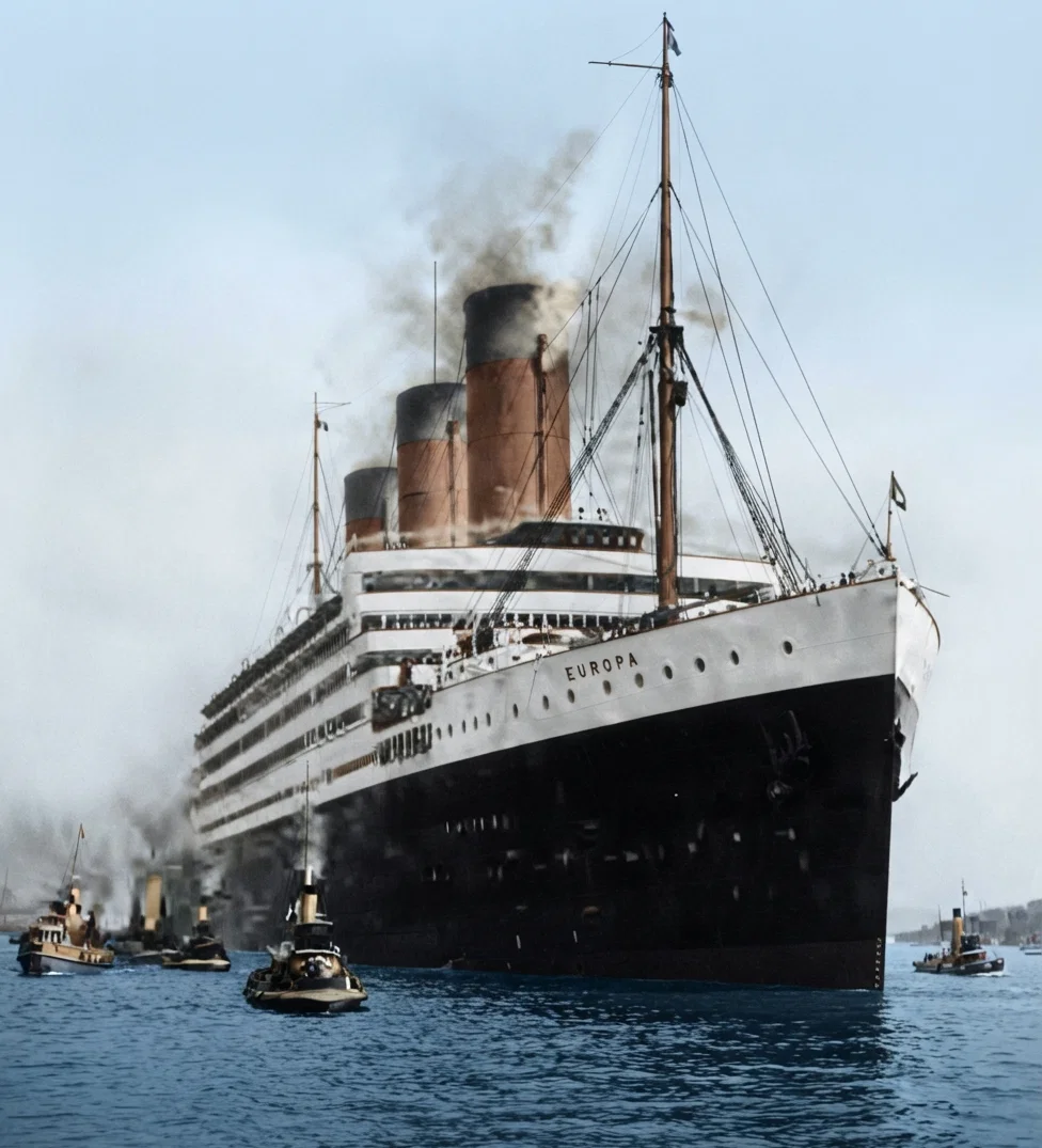 THE LARGEST SHIP YET—THE EUROPA (From the "Scientific American")