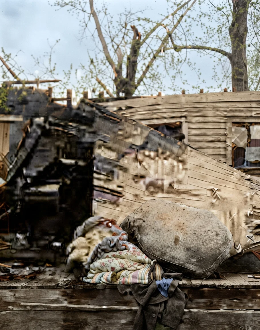 SCENE OF THE RECENT TORNADO