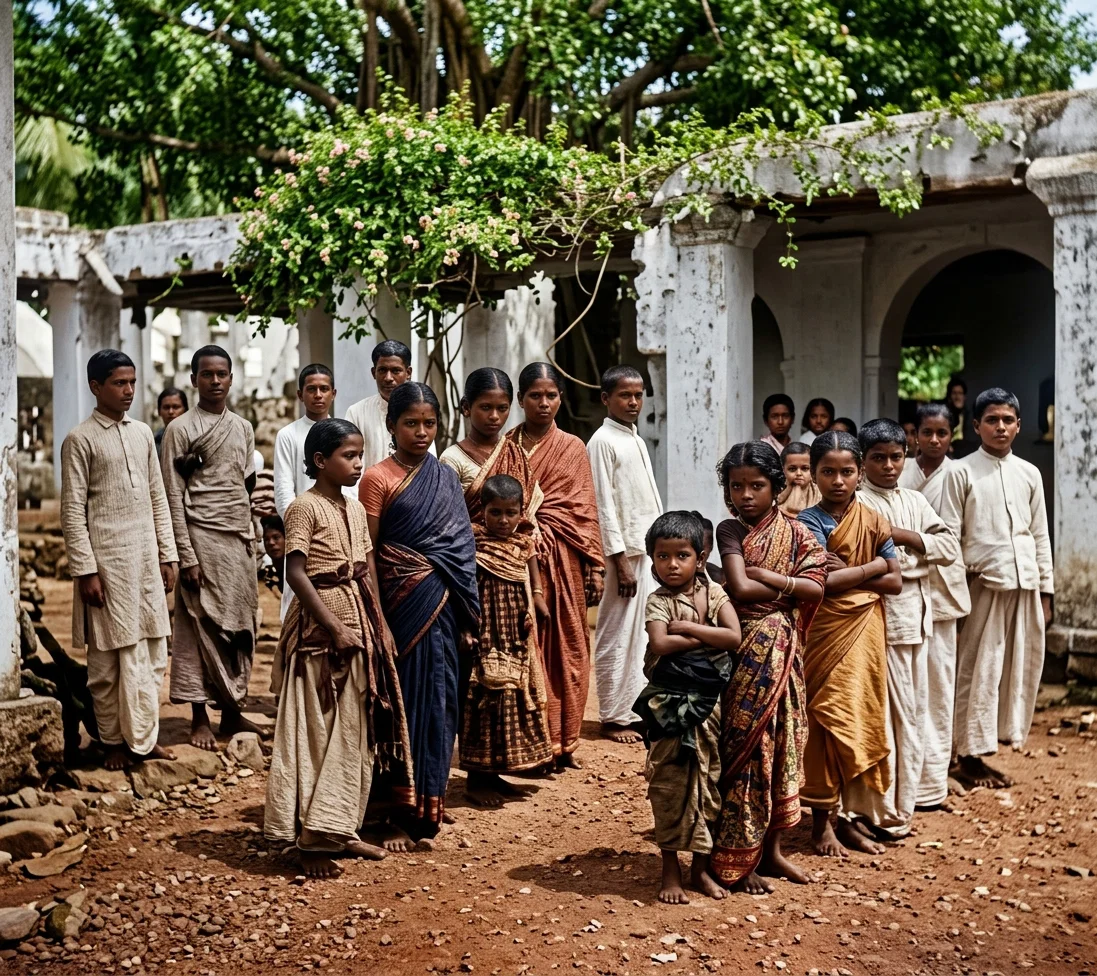 Boarding-school at Nazareth, south India.