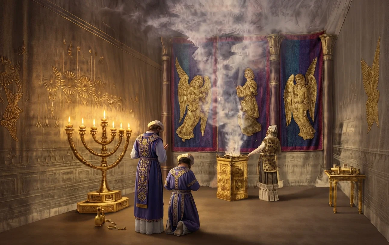 THE HOLY PLACE OF THE EARTHLY TABERNACLE