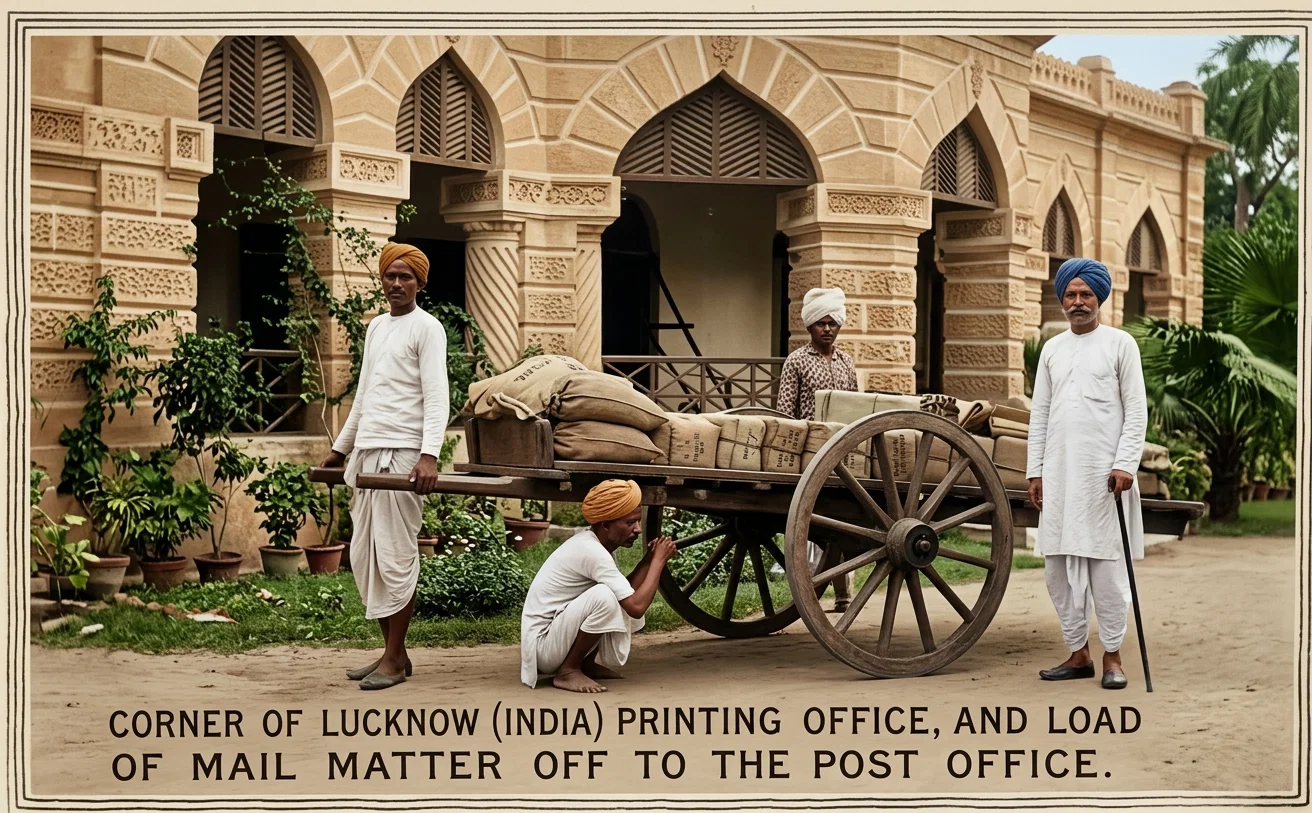 GOVERNOR OF LUCKNOW (INDIA) PRINTING OFFICE AND LORD OF THE MAIL MATTER OF THE POST OFFICE.