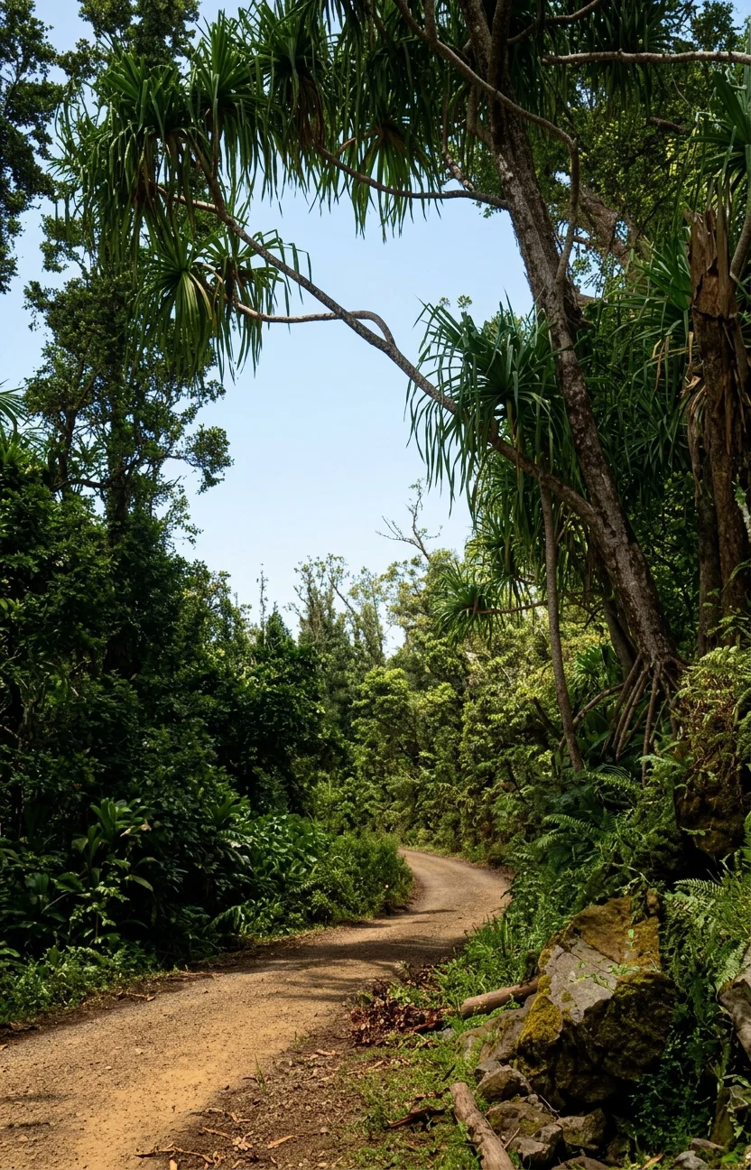 From "The Four Track News" A ROAD IN THE HAWAIIAN ISLANDS