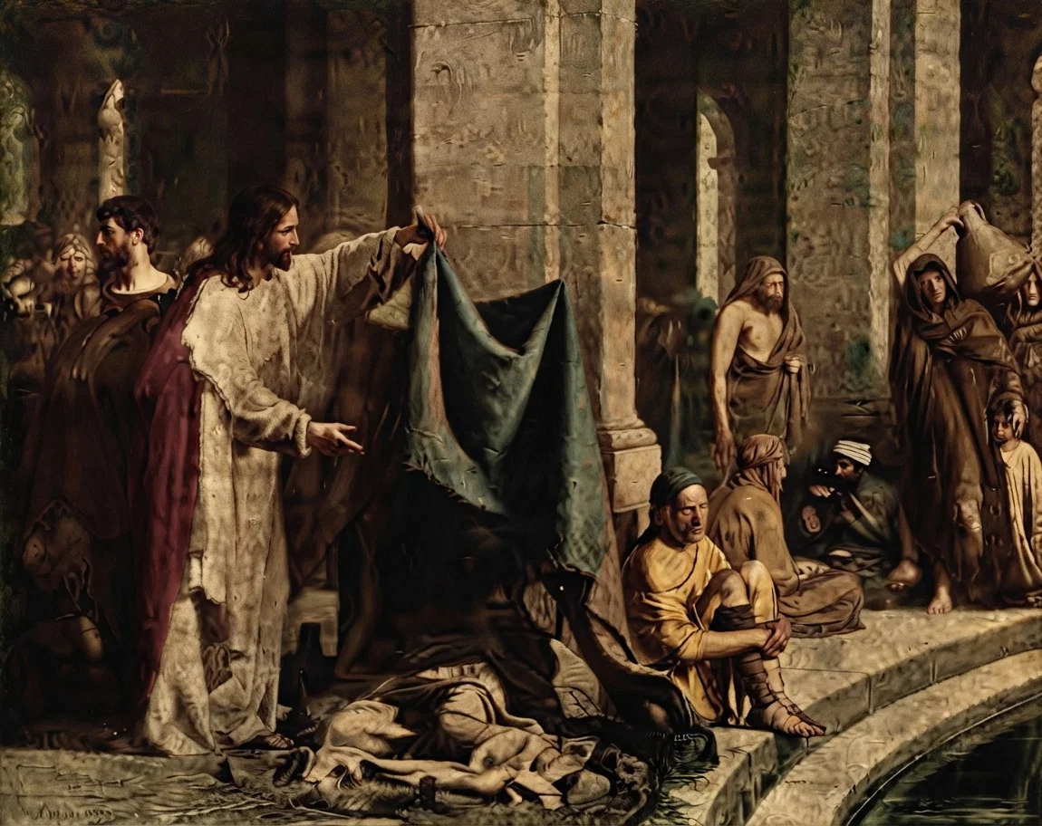 At the Pool of Bethesda.