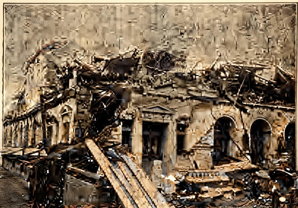 Results of Earthquake on Theater Victoria.
